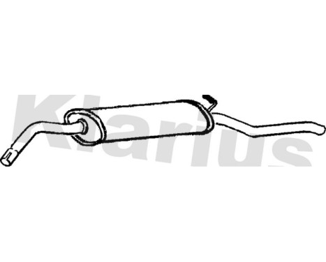 Exhaust backbox / end silencer