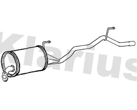 Exhaust backbox / end silencer