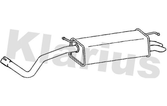 Exhaust backbox / end silencer
