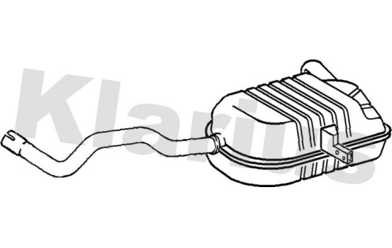 Exhaust backbox / end silencer