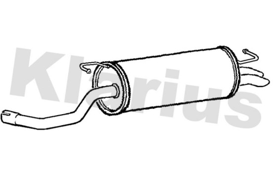 Exhaust backbox / end silencer