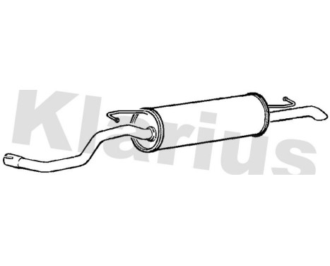 Exhaust backbox / end silencer