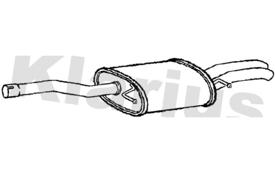 Exhaust backbox / end silencer