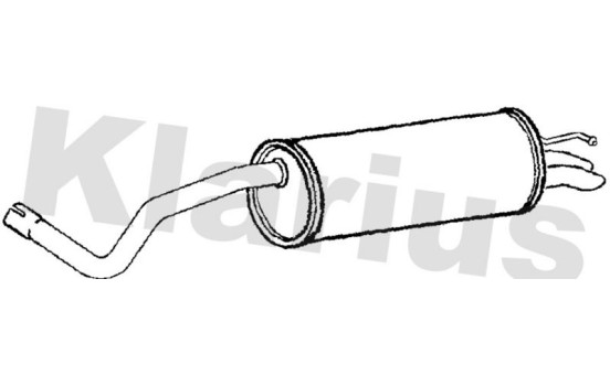 Exhaust backbox / end silencer