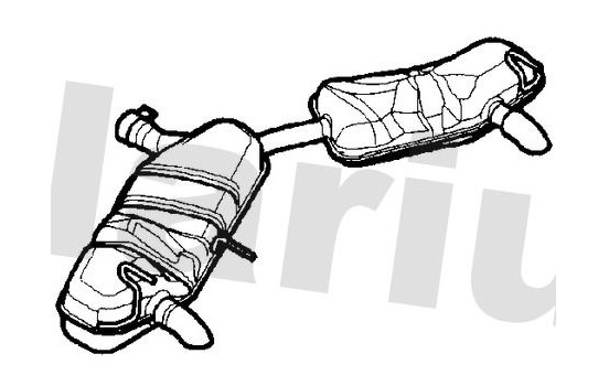 Exhaust backbox / end silencer