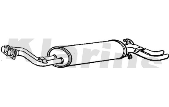 Exhaust backbox / end silencer