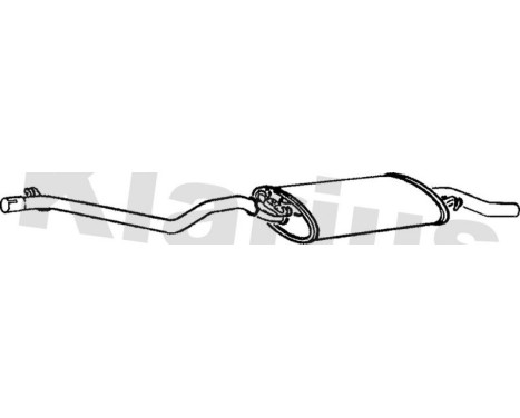 Exhaust backbox / end silencer