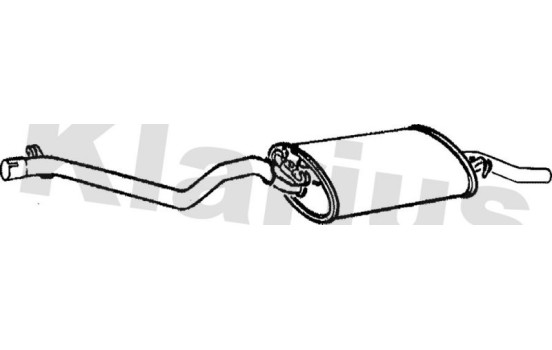 Exhaust backbox / end silencer