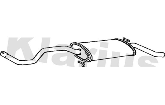 Exhaust backbox / end silencer