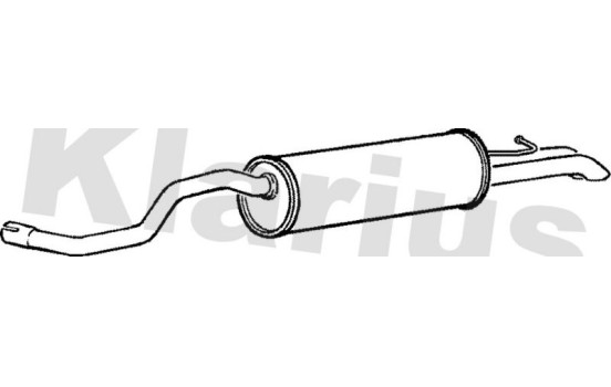 Exhaust backbox / end silencer