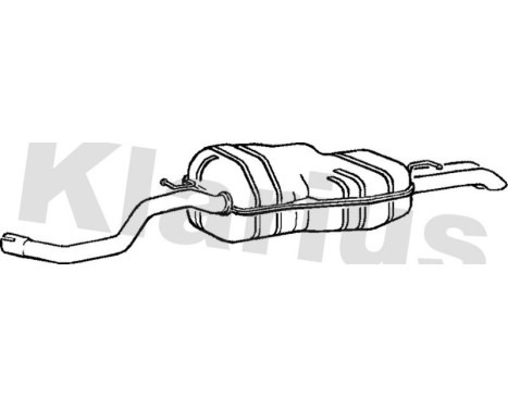 Exhaust backbox / end silencer