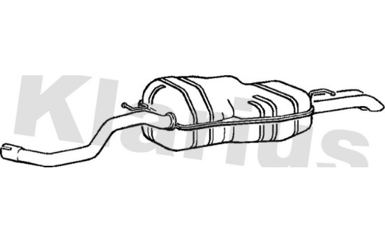 Exhaust backbox / end silencer