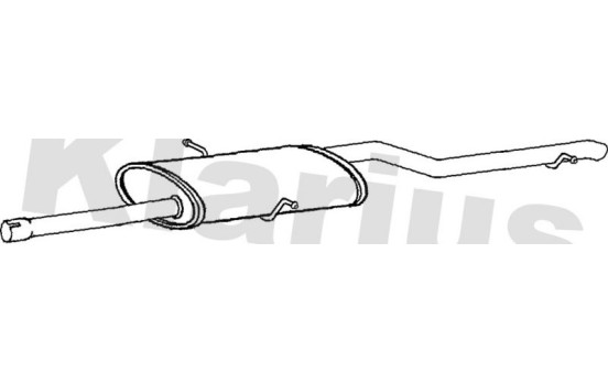 Exhaust backbox / end silencer