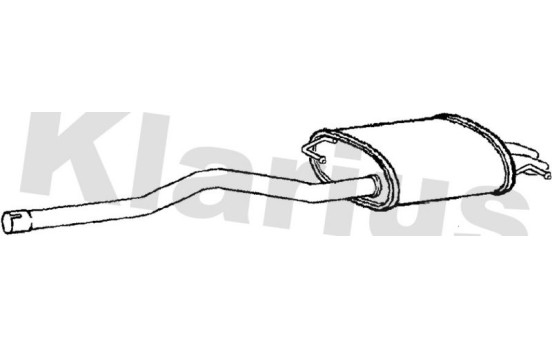 Exhaust backbox / end silencer