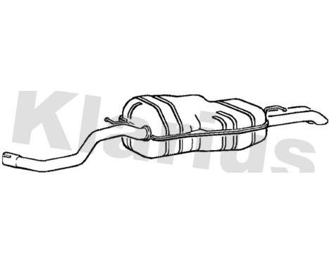 Exhaust backbox / end silencer