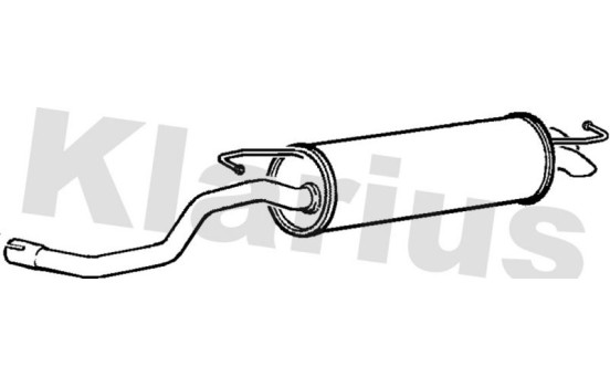 Exhaust backbox / end silencer