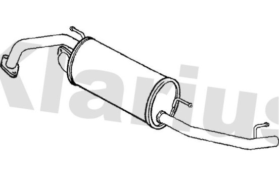 Exhaust backbox / end silencer