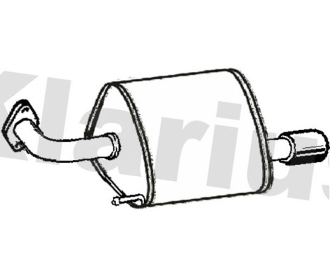 Exhaust backbox / end silencer