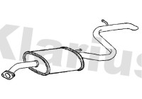 Exhaust backbox / end silencer