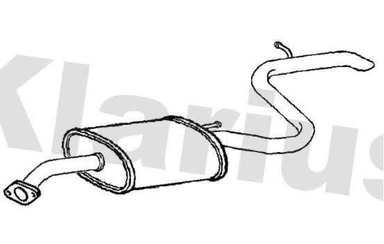 Exhaust backbox / end silencer