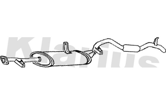 Exhaust backbox / end silencer