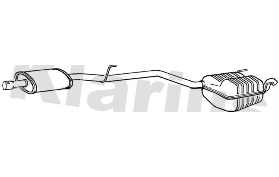 Exhaust backbox / end silencer