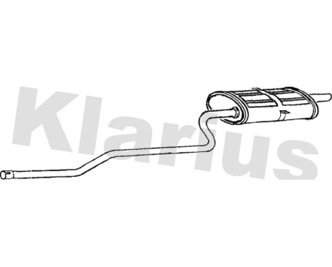 Exhaust backbox / end silencer