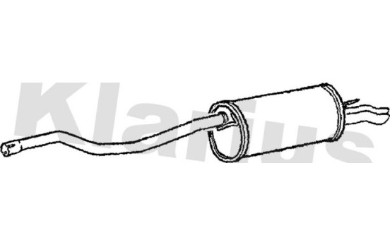 Exhaust backbox / end silencer