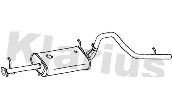 Exhaust backbox / end silencer