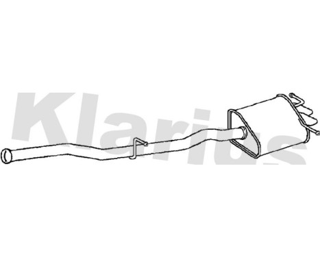 Exhaust backbox / end silencer