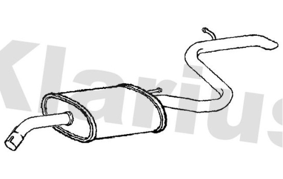 Exhaust backbox / end silencer