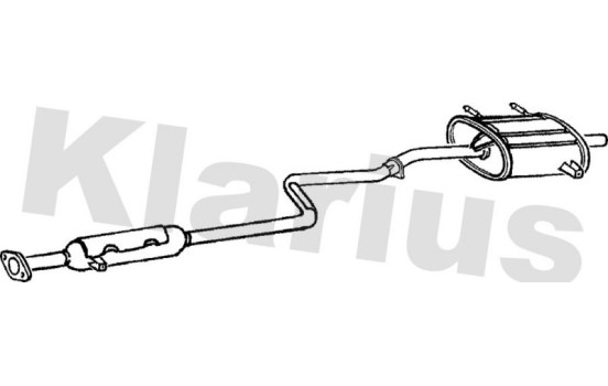 Exhaust backbox / end silencer