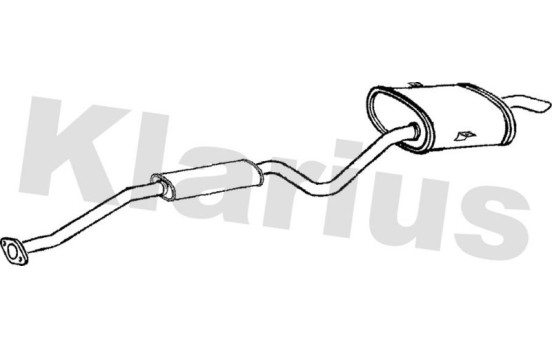 Exhaust backbox / end silencer