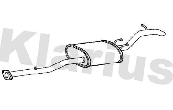 Exhaust backbox / end silencer