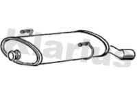 Exhaust backbox / end silencer