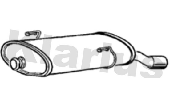 Exhaust backbox / end silencer