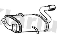 Exhaust backbox / end silencer