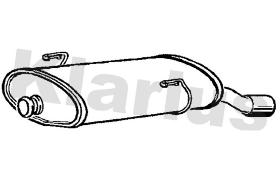 Exhaust backbox / end silencer