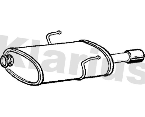 Exhaust backbox / end silencer