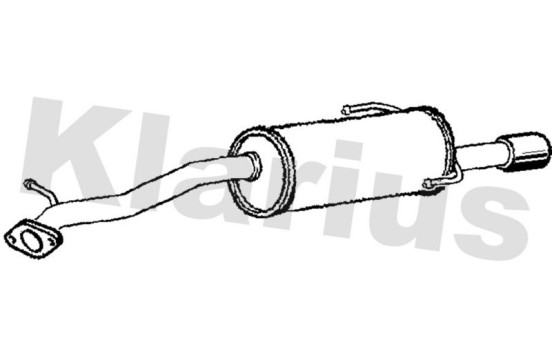 Exhaust backbox / end silencer