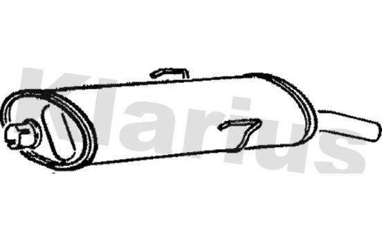 Exhaust backbox / end silencer