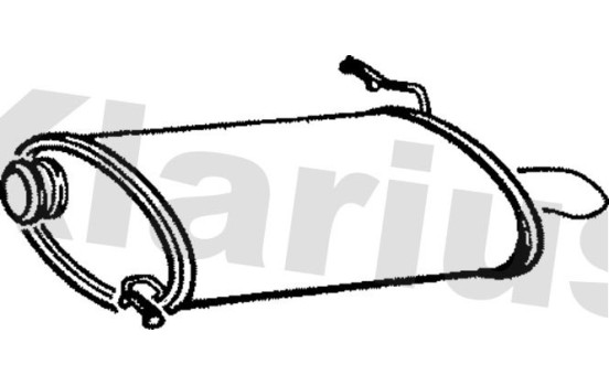 Exhaust backbox / end silencer