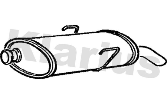 Exhaust backbox / end silencer