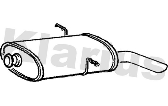 Exhaust backbox / end silencer