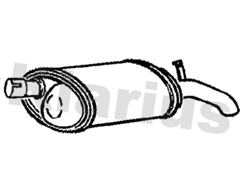 Exhaust backbox / end silencer