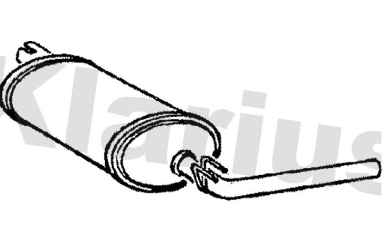 Exhaust backbox / end silencer