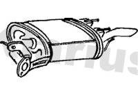 Exhaust backbox / end silencer