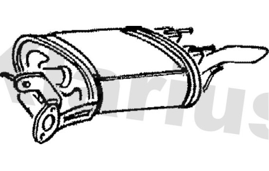 Exhaust backbox / end silencer