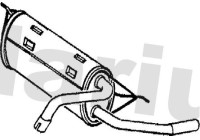 Exhaust backbox / end silencer