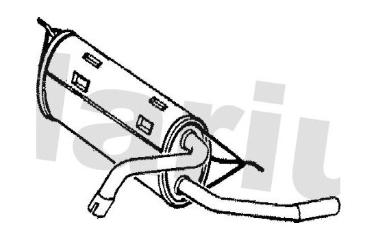 Exhaust backbox / end silencer